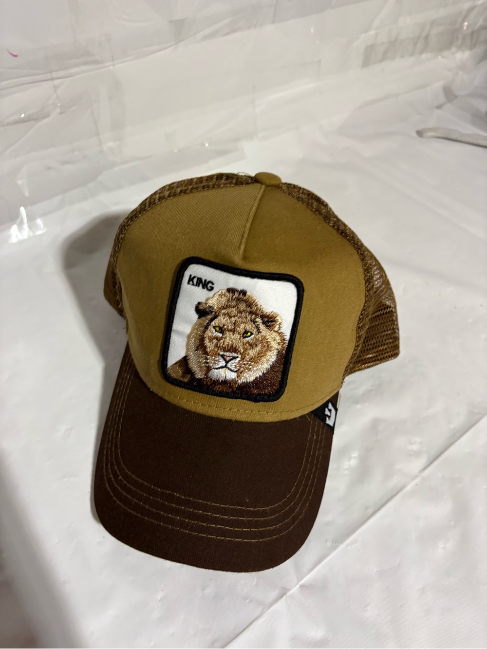 Goorin Bros Brown and Tan Lion Trucker Hat